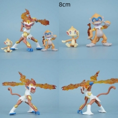 3款一套 宠物小精灵 烈焰猴套组 盒装手办 高8cm 一箱40套 纸箱+吸塑