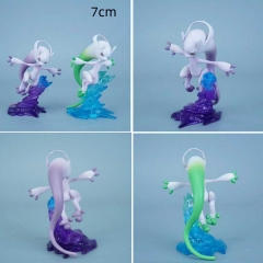 2 Styles 7cm Pokemon Mewtwo Cartoon Anime PVC Figure Toy
