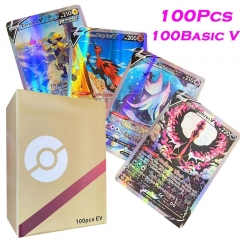 100V Pokemon Cartoon Anime Cards
