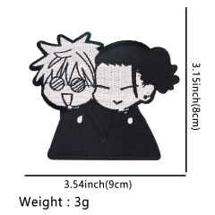 Jujutsu Kaisen Cartoon Anime Embroidered Fabric Patch