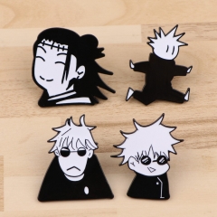 4 Styles Jujutsu Kaisen Cartoon Pin Anime Alloy Brooch