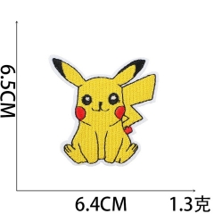 黄色动漫人物刺绣布贴儿童衣服装扮补丁贴精灵电脑刺绣章仔热转印