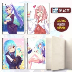 13*18.5cm 65Pages 7 Styles That Time I Got Reincarnated as a Slime Cartoon Students Anime Stationery Notebook