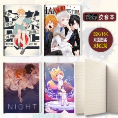 13*18.5cm 65Pages 17 Styles The Promised Neverland Cartoon Students Anime Stationery Notebook