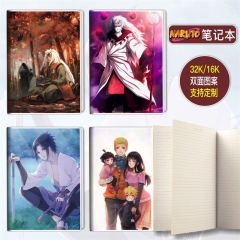 13*18.5cm 130Pages 23 Styles Naruto Cartoon Students Anime Stationery Notebook