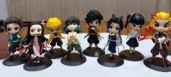 8PCS/SET 13-15CM Demon Slayer: Kimetsu no Yaiba Cartoon Anime PVC Figures