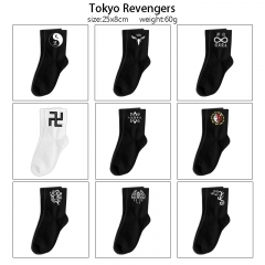 东京复仇者 动漫印花长款中筒棉袜