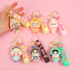 6 Styles Crybaby Cartoon Acrylic Anime Keychain