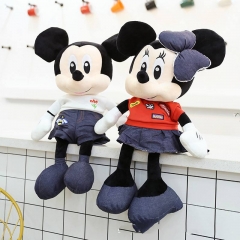 2 Styles Mickey Minnie Mouse Cosplay Anime Plush Toy Doll
