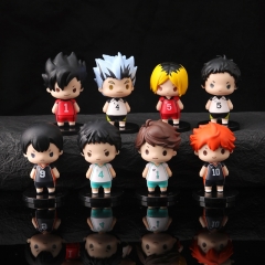 8PCS/SET 7.5cm Haikyuu Cartoon Anime PVC Figures
