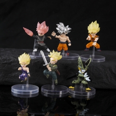 6PCS/SET 6.5cm Dragon Ball Z Cartoon Anime PVC Figures