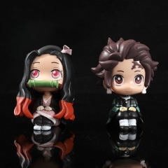 OPP Bag) 2 Styles 9cm Demon Slayer: Kimetsu no Yaiba Cartoon Anime PVC Figures