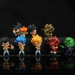 8PCS/SET  7.8cm-8.3cm Dragon Ball Z Cartoon Anime PVC Figures