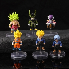 6PCS/SET  7cm Dragon Ball Z Cartoon Anime PVC Figures