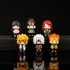 6PCS/SET 6.5cm Naruto Uzumaki Naruto Cartoon Anime PVC Figures