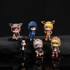 OPP Bag）6PCS/SET 7cm-8cm Naruto Cartoon Anime PVC Figures