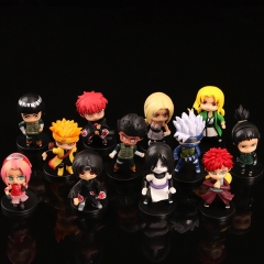 OPP Bag）12PCS/SET  7.5cm Naruto Cartoon Anime PVC Figures