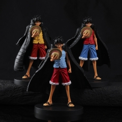 2款海贼王手办 动漫卡通黑色披风路飞公仔玩具摆件
