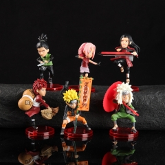 OPP Bag）6PCS/SET 7.5cm Naruto Cartoon Anime PVC Figures