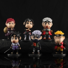 OPP Bag）6PCS/SET 9.5cm Naruto Uzumaki Naruto Cartoon Anime PVC Figures