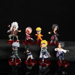 OPP Bag）8PCS/SET 4.5cm-5.3cm Naruto Cartoon Anime PVC Figures