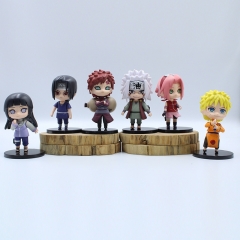 OPP Bag）6PCS/SET 9.5cm Naruto Cartoon Anime PVC Figures
