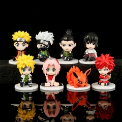 OPP Bag）8PCS/SET 7.5cm-8cm Naruto Cartoon Anime PVC Figures
