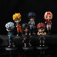 6PCS/SET 14cm Naruto Hatake Kakashi Cartoon Anime PVC Figures