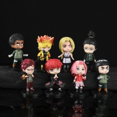 8PCS/SET 9.5cm Naruto Cartoon Anime PVC Figures