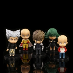 OPP Bag）5PCS/SET  8.5cm One Punch Man Cartoon Anime PVC Figures
