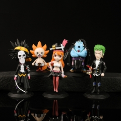 5PCS/SET 10.5cm-16.5cm One Piece Roronoa Zoro Cartoon Anime PVC Figures