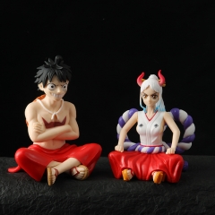 2 Styles 12cm One Piece Monkey D Luffy Cartoon Anime PVC Figures