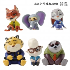 高3-6CM 6款小号疯狂动物重0.15KG