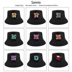 12 Styles Sanrio Cartoon Sun Hat Cap Anime Bucket Hat