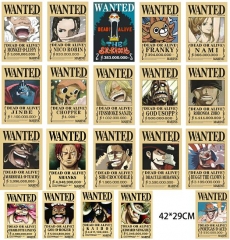42*29CM 20pcs/set One Piece Cartoon Anime Poster