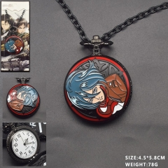 Attack on Titan/Shingeki No Kyojin Cartoon Anime Small Necklace Pocket Watch