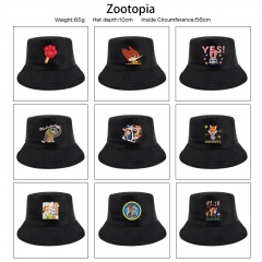 13 Styles Zootopia Cartoon Sun Hat Cap Anime Bucket Hat