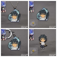6 Styles Jujutsu Kaisen Cartoon Necklace Anime Keychain