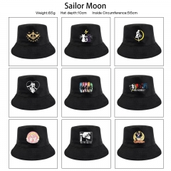 9 Styles Pretty Soldier Sailor Moon Cartoon Sun Hat Cap Anime Bucket Hat