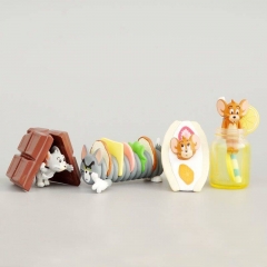 袋装Tomy猫和老鼠美食汤姆杰瑞甜点造型手办公仔玩偶模型摆件