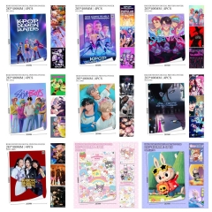16 Styles 4PCS/SET 420x285mm POP MART Labubu K-Pop: Demon Hunters Cartoon Anime Poster