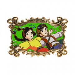 60*41*2.5MM Castle in the Sky Cartoon Pin Anime Alloy Brooch