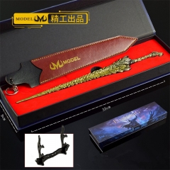 艾尔登法环游戏周边龙王岩剑礼盒版30CM全金属皮套版玩具刀剑摆件