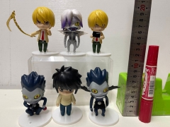 6PCS/SET 10.5cm Death Note Cartoon Anime PVC Figures