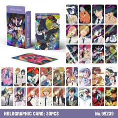 30PCS/SET Chainsaw Man Cartoon Anime Lomo Cards