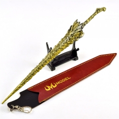 艾尔登法环游戏周边武器模型全金属工艺品摆件龙王岩剑30CM皮套版