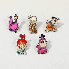 5 Styles Cute Cartoon Pin Anime Alloy Brooch