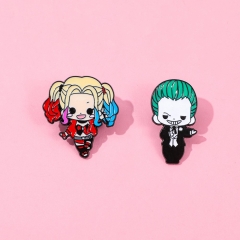 2 Styles The Joker Cartoon Pin Anime Alloy Brooch