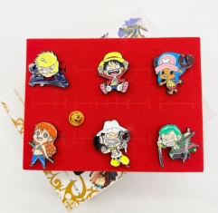 2 Styles One Piece Cartoon Anime Keychain Set