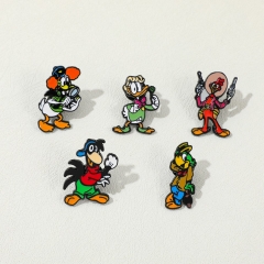 5 Styles Donald Duck Cartoon Pin Anime Alloy Brooch